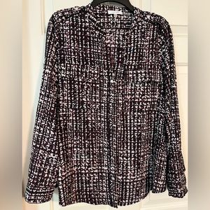 Calvin Klein Button Front Blouse NWOT
